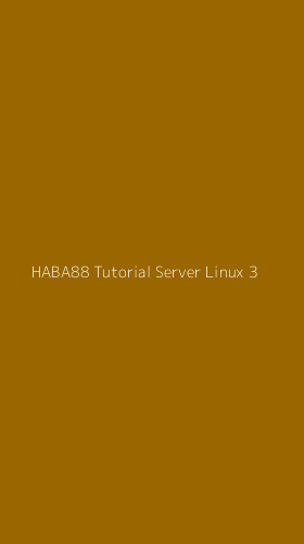 Tampilan Antarmuka Aplikasi Haba88 Tutorial Server Linux - 3