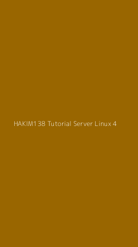 Tampilan Antarmuka Aplikasi Hakim138 Tutorial Server Linux - 4