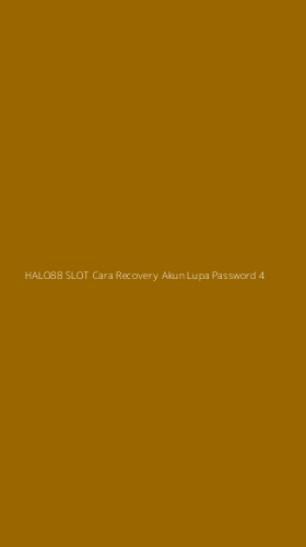 Tampilan Antarmuka Aplikasi Halo88 Slot Cara Recovery Akun Lupa Password - 4