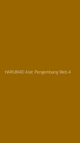 Tampilan Antarmuka Aplikasi Harum4d Alat Pengembang Web - 4