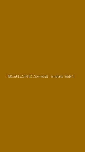 Tampilan Antarmuka Aplikasi Hbc69 Login Id Download Template Web - 1