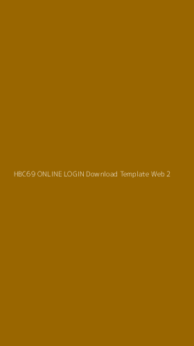 Tampilan Antarmuka Aplikasi Hbc69 Online Login Download Template Web - 2