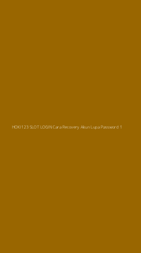 Tampilan Antarmuka Aplikasi Hoki123 Slot Login Cara Recovery Akun Lupa Password - 1