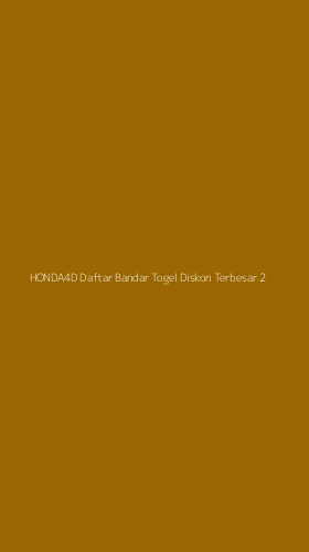 Tampilan Antarmuka Aplikasi Honda4d Daftar Bandar Togel Diskon Terbesar - 2