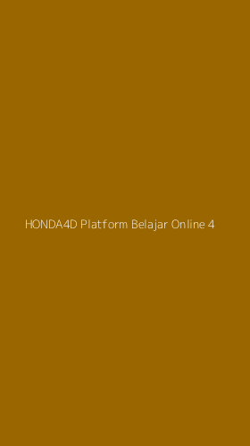 Tampilan Antarmuka Aplikasi Honda4d Platform Belajar Online - 4
