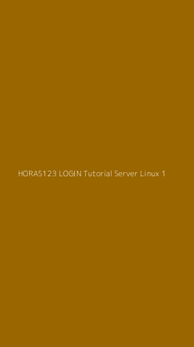Tampilan Antarmuka Aplikasi Horas123 Login Tutorial Server Linux - 1