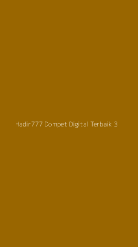 Tampilan Antarmuka Aplikasi Hadir777 Dompet Digital Terbaik - 3