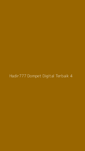 Tampilan Antarmuka Aplikasi Hadir777 Dompet Digital Terbaik - 4