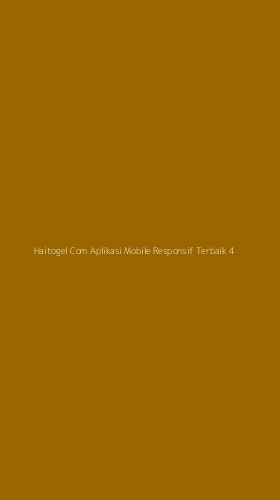 Tampilan Antarmuka Aplikasi Haitogel Com Aplikasi Mobile Responsif Terbaik - 4
