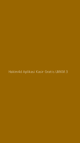 Tampilan Antarmuka Aplikasi Hakim4d Aplikasi Kasir Gratis Umkm - 3