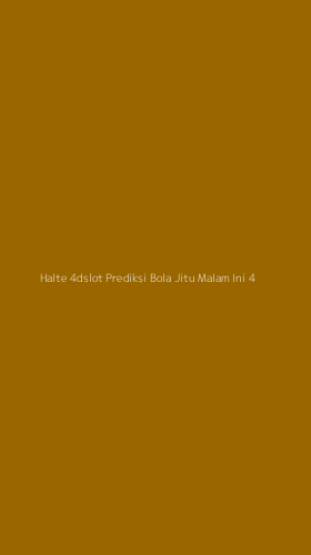 Tampilan Antarmuka Aplikasi Halte 4dslot Prediksi Bola Jitu Malam Ini - 4