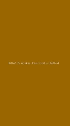Tampilan Antarmuka Aplikasi Halte135 Aplikasi Kasir Gratis Umkm - 4