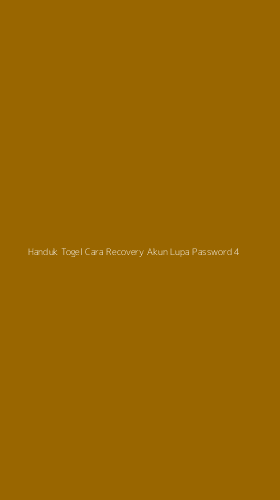 Tampilan Antarmuka Aplikasi Handuk Togel Cara Recovery Akun Lupa Password - 4
