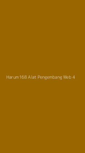 Tampilan Antarmuka Aplikasi Harum168 Alat Pengembang Web - 4