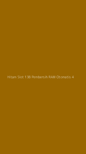 Tampilan Antarmuka Aplikasi Hitam Slot 138 Pembersih Ram Otomatis - 4