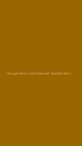 Tampilan Antarmuka Aplikasi Hitungan Weton Jowo Download Template Web - 1