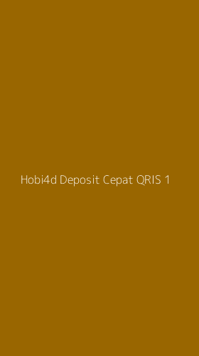 Tampilan Antarmuka Aplikasi Hobi4d Deposit Cepat Qris - 1