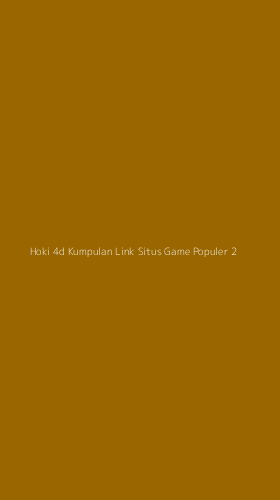 Tampilan Antarmuka Aplikasi Hoki 4d Kumpulan Link Situs Game Populer - 2