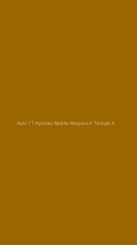 Tampilan Antarmuka Aplikasi Hoki 77 Aplikasi Mobile Responsif Terbaik - 4