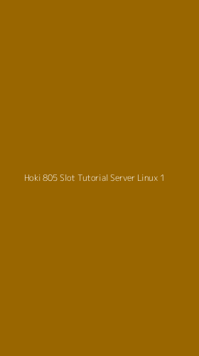 Tampilan Antarmuka Aplikasi Hoki 805 Slot Tutorial Server Linux - 1