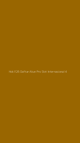Tampilan Antarmuka Aplikasi Hoki126 Daftar Akun Pro Slot Internasional - 4