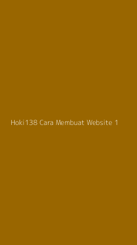 Tampilan Antarmuka Aplikasi Hoki138 Cara Membuat Website - 1