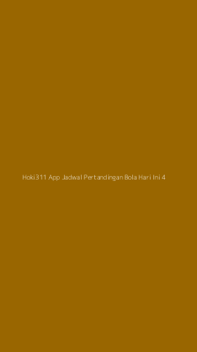 Tampilan Antarmuka Aplikasi Hoki311 App Jadwal Pertandingan Bola Hari Ini - 4