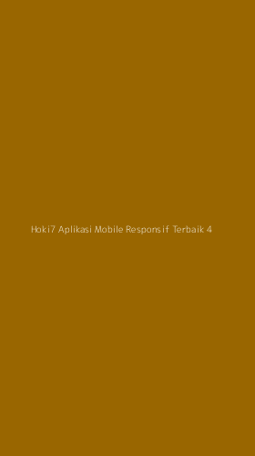 Tampilan Antarmuka Aplikasi Hoki7 Aplikasi Mobile Responsif Terbaik - 4