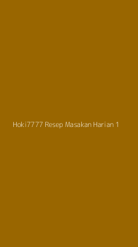 Tampilan Antarmuka Aplikasi Hoki7777 Resep Masakan Harian - 1
