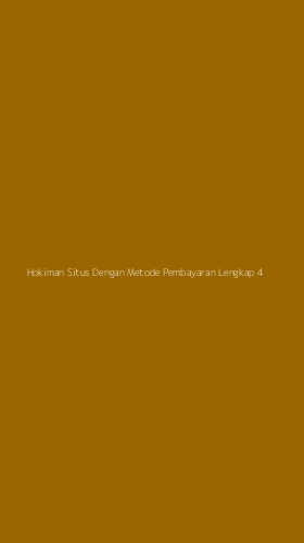 Tampilan Antarmuka Aplikasi Hokiman Situs Dengan Metode Pembayaran Lengkap - 4