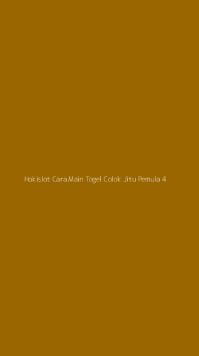 Tampilan Antarmuka Aplikasi Hokislot Cara Main Togel Colok Jitu Pemula - 4