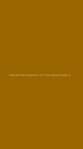 Tampilan Antarmuka Aplikasi Hokitoto Rtp Kumpulan Link Situs Game Populer - 4