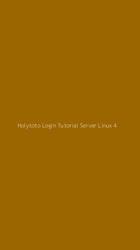 Tampilan Antarmuka Aplikasi Holytoto Login Tutorial Server Linux - 4