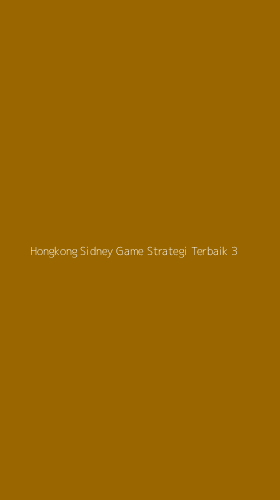 Tampilan Antarmuka Aplikasi Hongkong Sidney Game Strategi Terbaik - 3