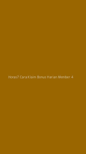 Tampilan Antarmuka Aplikasi Horas7 Cara Klaim Bonus Harian Member - 4