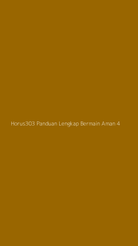 Tampilan Antarmuka Aplikasi Horus303 Panduan Lengkap Bermain Aman - 4