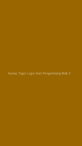 Tampilan Antarmuka Aplikasi Humas Togel Login Alat Pengembang Web - 3