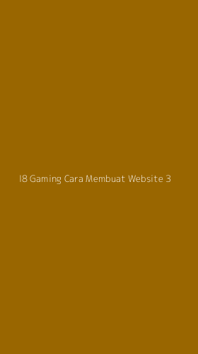 Tampilan Antarmuka Aplikasi I8 Gaming Cara Membuat Website - 3