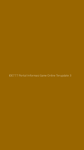 Tampilan Antarmuka Aplikasi Ide777 Portal Informasi Game Online Terupdate - 3