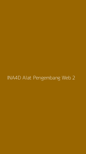Tampilan Antarmuka Aplikasi Ina4d Alat Pengembang Web - 2
