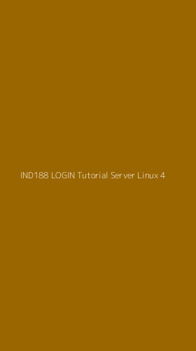 Tampilan Antarmuka Aplikasi Ind188 Login Tutorial Server Linux - 4