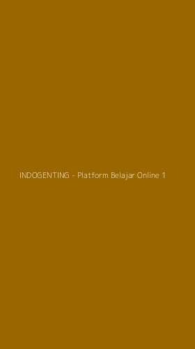 Tampilan Antarmuka Aplikasi INDOGENTING - Platform Belajar Online - 1