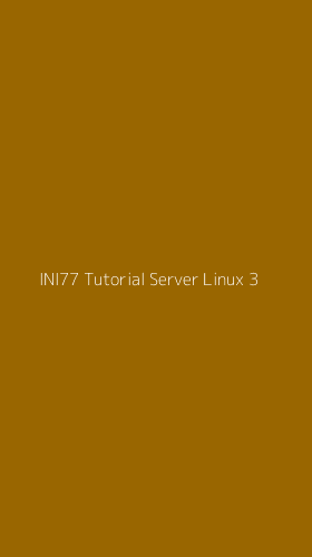 Tampilan Antarmuka Aplikasi Ini77 Tutorial Server Linux - 3