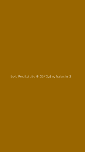 Tampilan Antarmuka Aplikasi Ibs4d Prediksi Jitu Hk Sgp Sydney Malam Ini - 3
