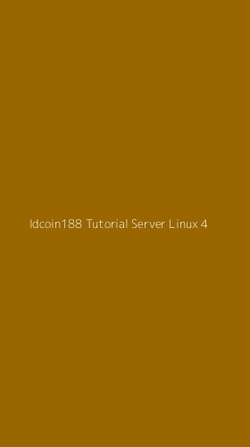 Tampilan Antarmuka Aplikasi Idcoin188 Tutorial Server Linux - 4