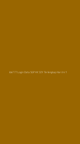 Tampilan Antarmuka Aplikasi Ide777 Login Data Sgp Hk Sdy Terlengkap Hari Ini - 1