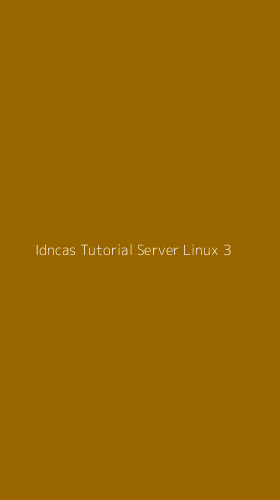 Tampilan Antarmuka Aplikasi Idncas Tutorial Server Linux - 3