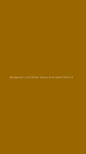 Tampilan Antarmuka Aplikasi Idpragmatic Link Daftar Semua Jenis Game Online - 4