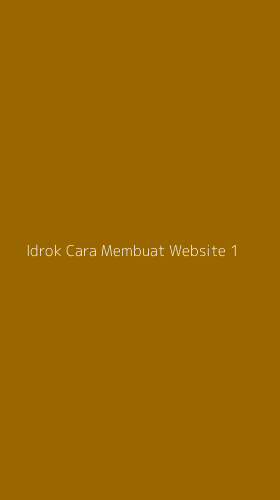 Tampilan Antarmuka Aplikasi Idrok Cara Membuat Website - 1