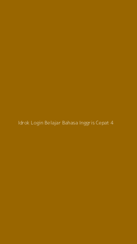 Tampilan Antarmuka Aplikasi Idrok Login Belajar Bahasa Inggris Cepat - 4